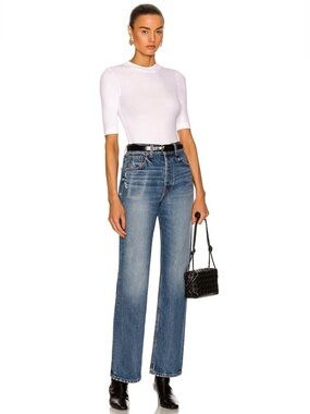 NEW. EB Denim High Rise Straight Jeans. NWT